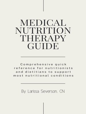 cover image of Medical Nutrition Therapy Guide